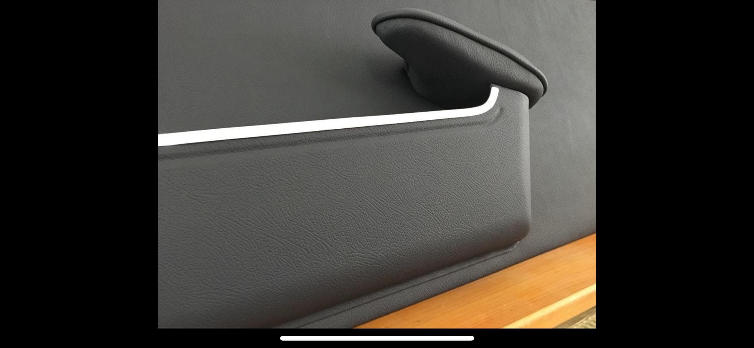 Mercedes 280 SL Pagoda door panels/armrests. Original Mercedes Benz leather dark blue