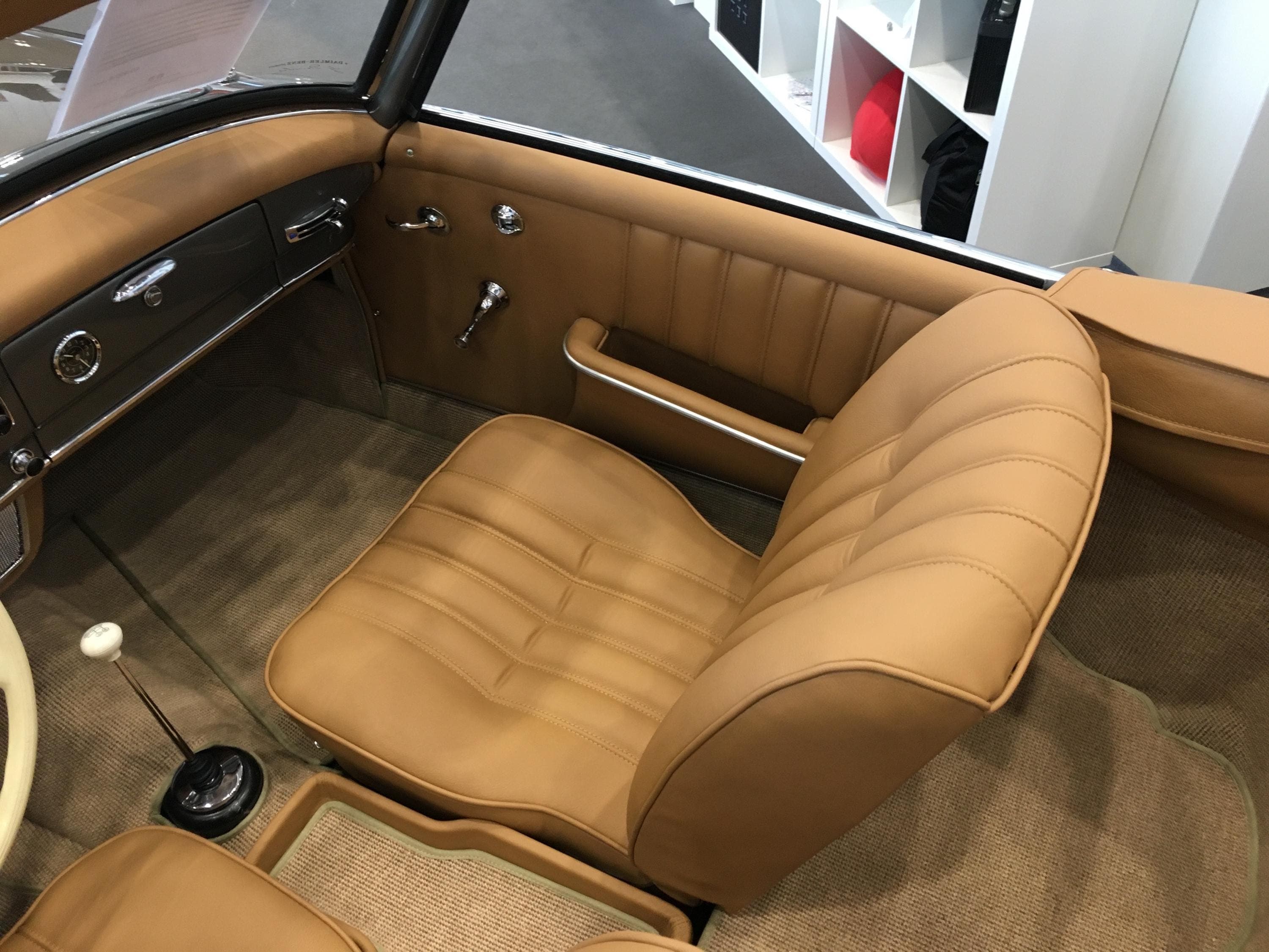 Seat covers leather "Natural" MB 190 SL W121