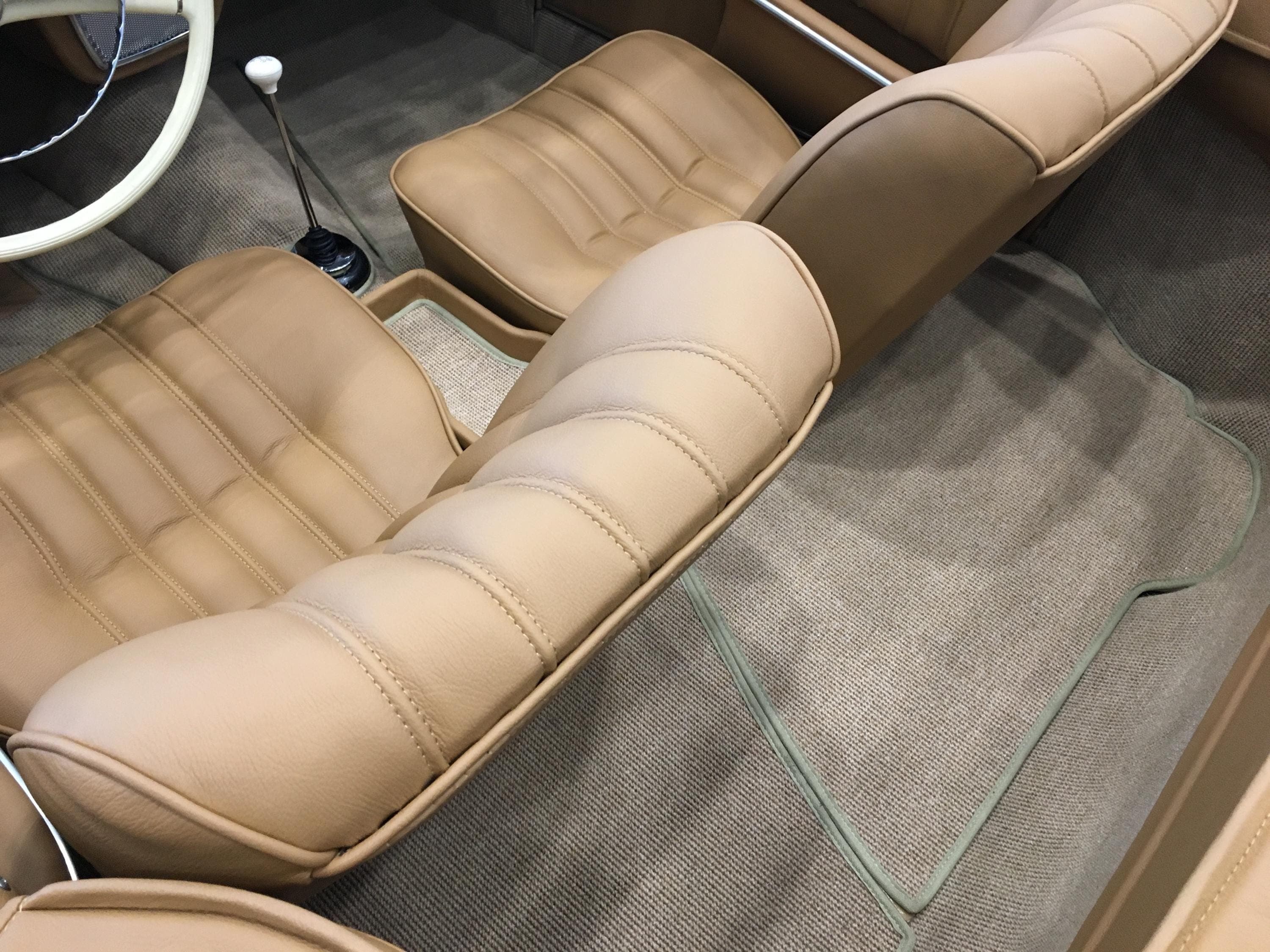 Seat covers leather "Natural" MB 190 SL W121