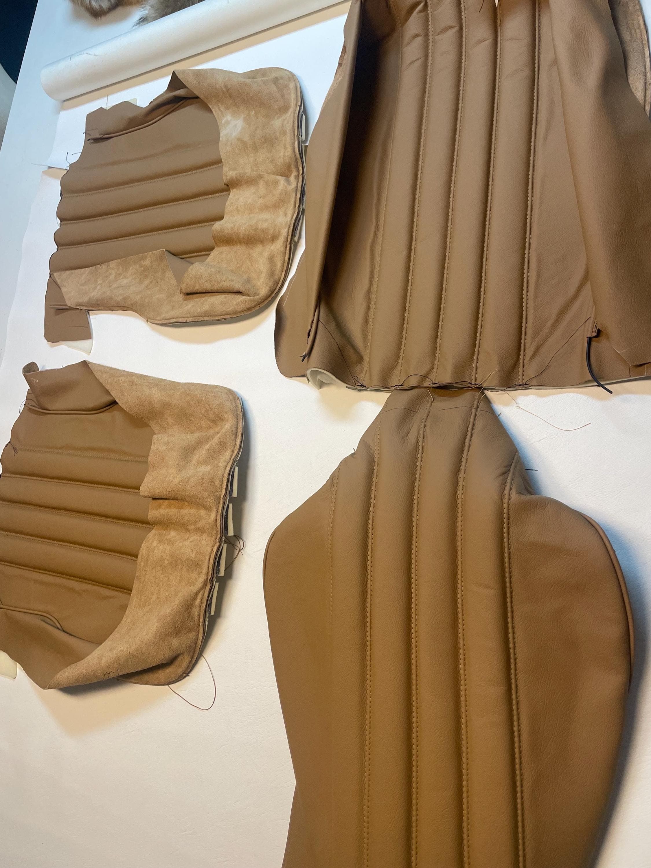 Seat covers leather "Natural" MB 190 SL W121